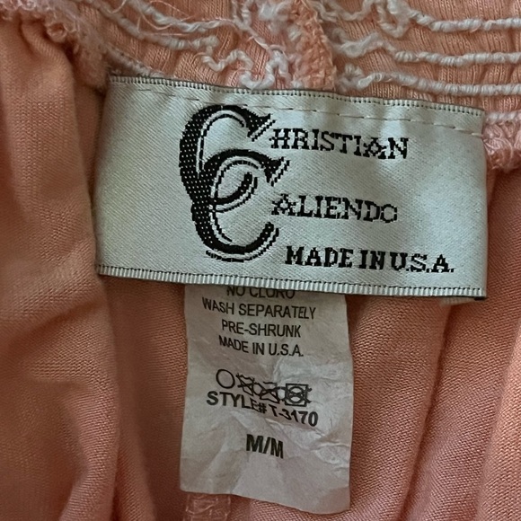 Christian Caliendo pink top. Size Medium - Picture 5 of 6